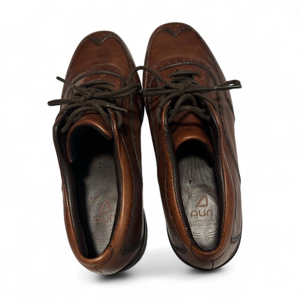 Auri Wingtip Oxford Shoes Brown Italian Leather Men's 9D / 42 Lace Up - Picture 5 of 7